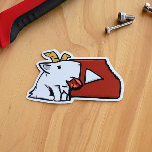 Goat-tuber Sticker 3"