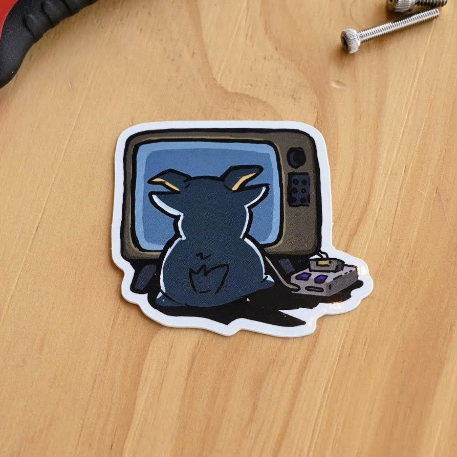 Goat-stalgic Nights Sticker 2"